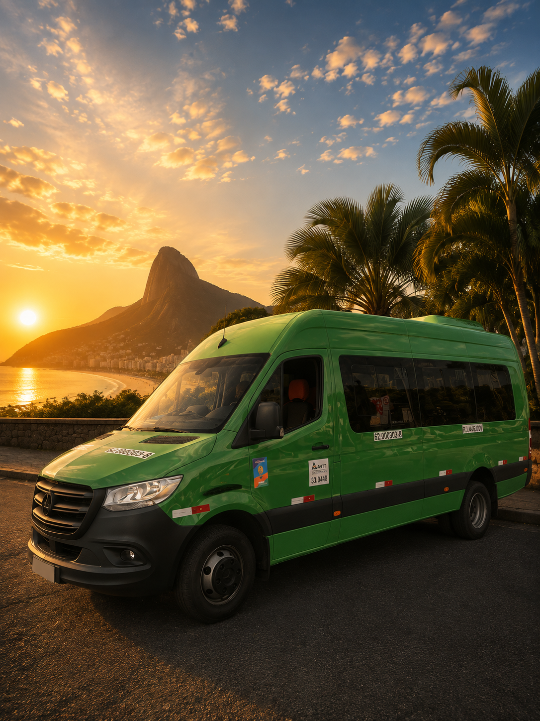 Van executiva da frota da Unique Rio no Rio de Janeiro